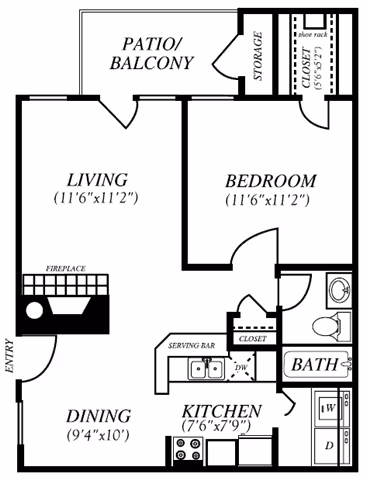 Unit 1412 1412 floor plan